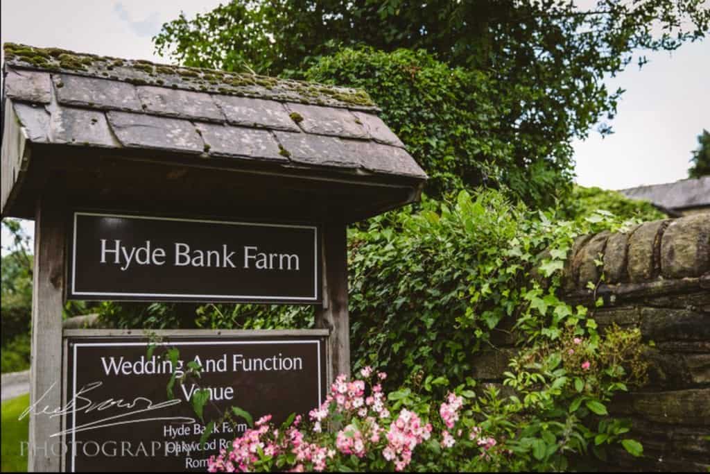 hyde bank farm sign